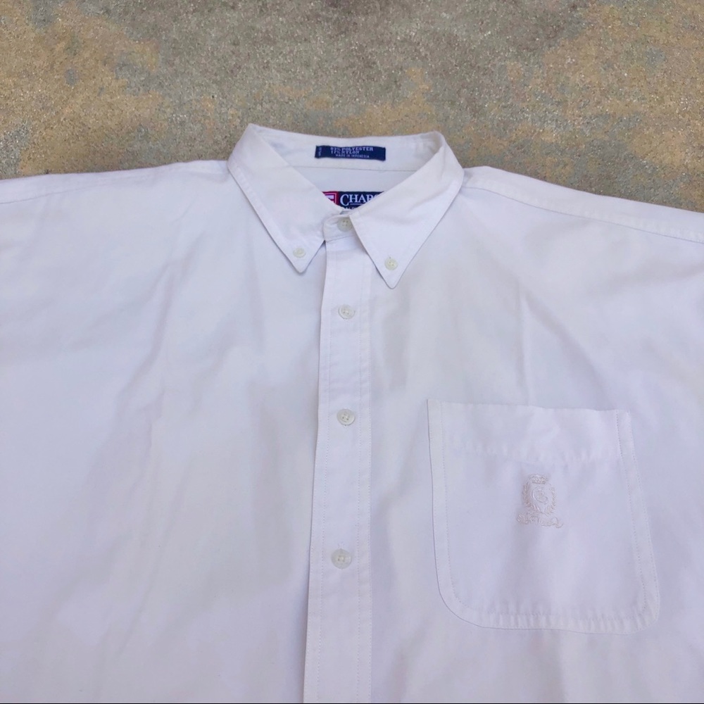 VINTAGE CHAPS RALPH LAUREN EMBROIDERED BUTTON-DOWN